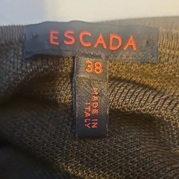 Escada Dark Brown Tank Top with White Logo - Picture 7 of 7
